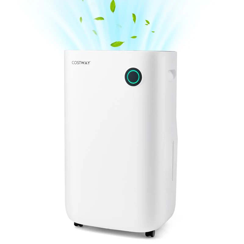 73 Pints 4500 Sq. Ft Quiet Air Dehumidifier for Basements with 5 Modes, 3 Color Indicator Light, 1.7 Gallon Water Tank, 24H Timer