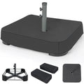 220 Lbs Heavy Duty Patio Market Offset Umbrella Base Stand With Sandbags