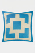 Palm Springs Block Embroidered Square Pillow