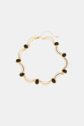 Oval Jet Scallop Necklace