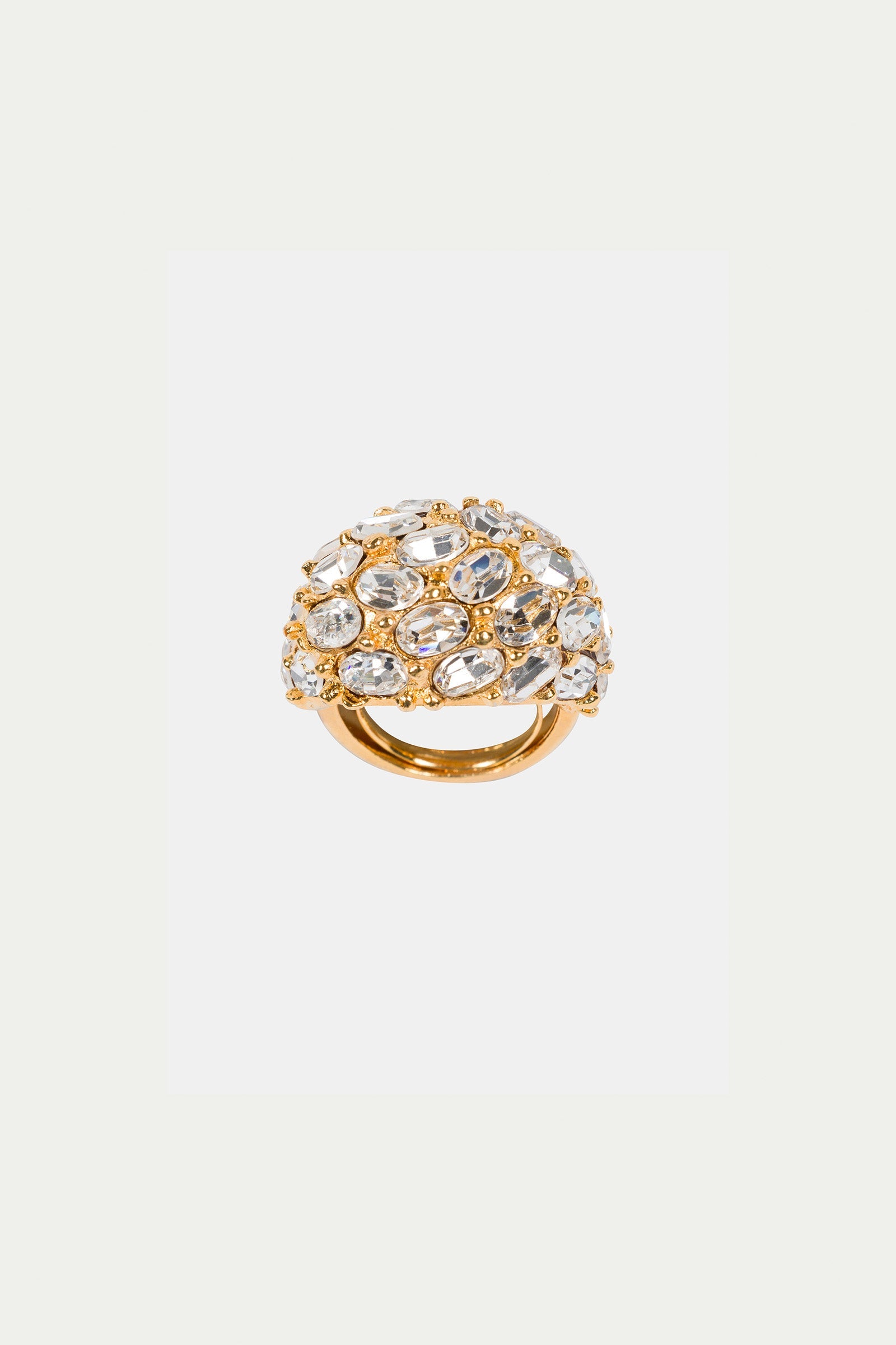 Cluster Stone Dome Ring