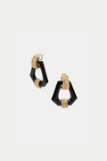 Hexagon Doorknocker Earrings