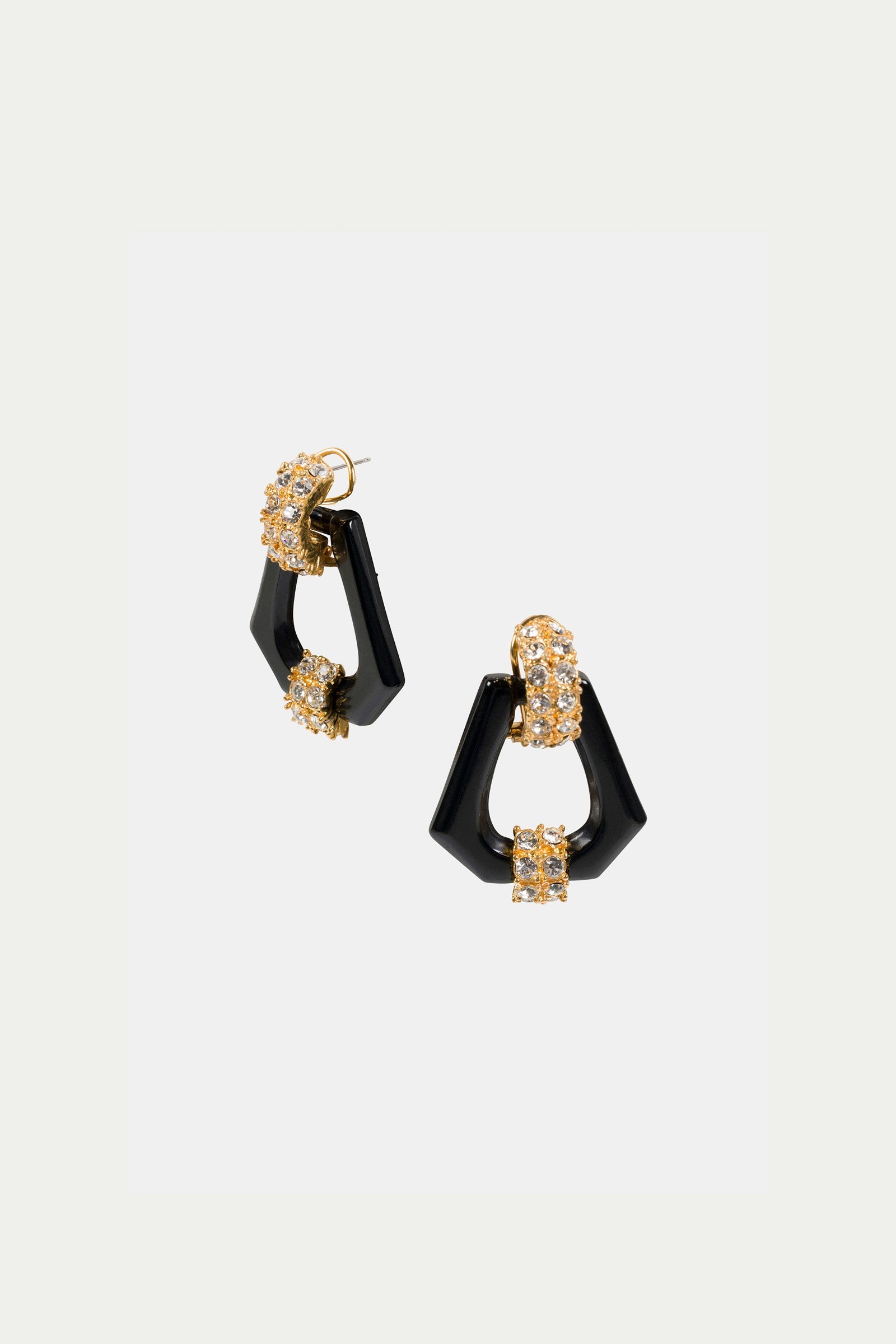 Hexagon Doorknocker Earrings