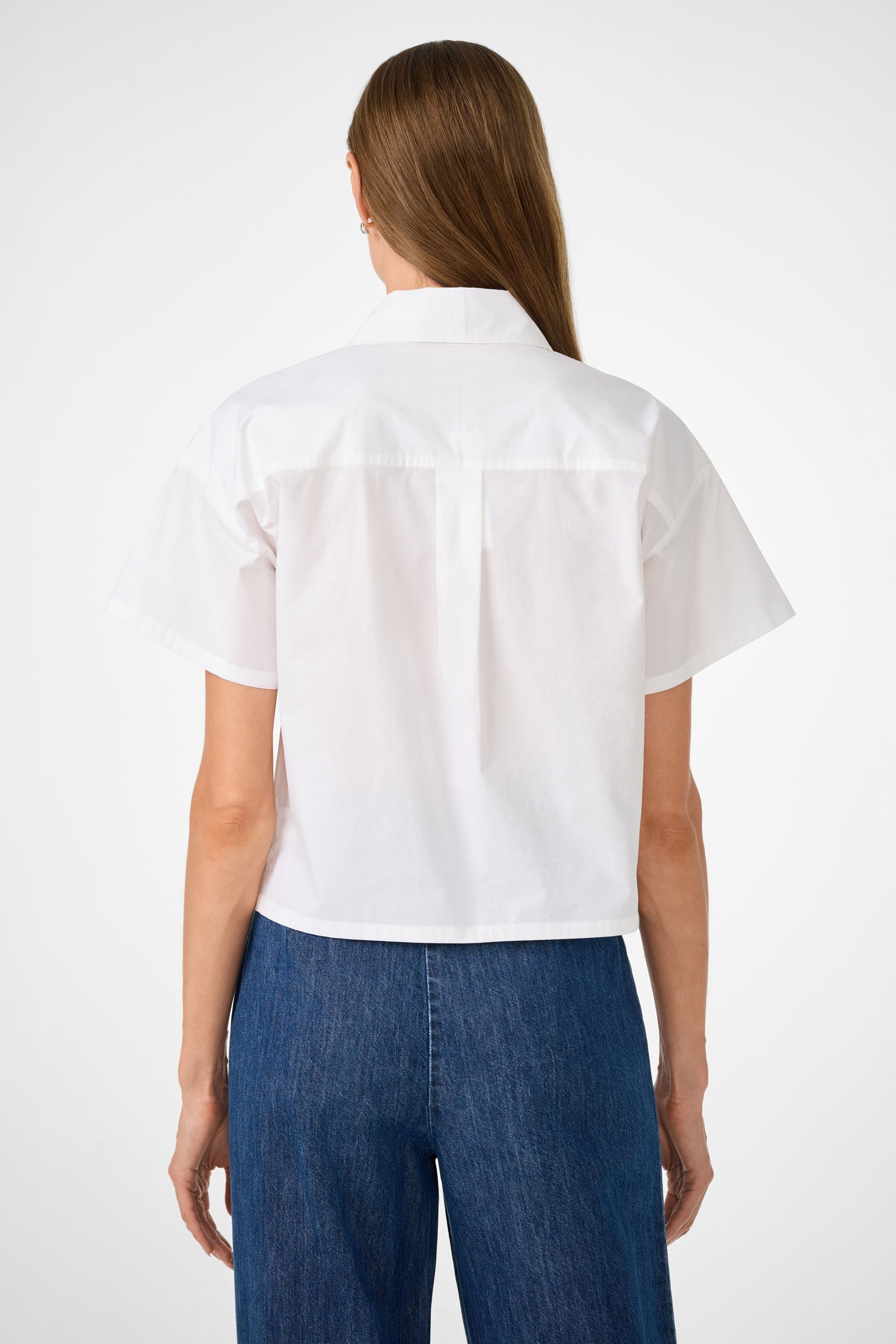 Komore Cropped Button-Front Top