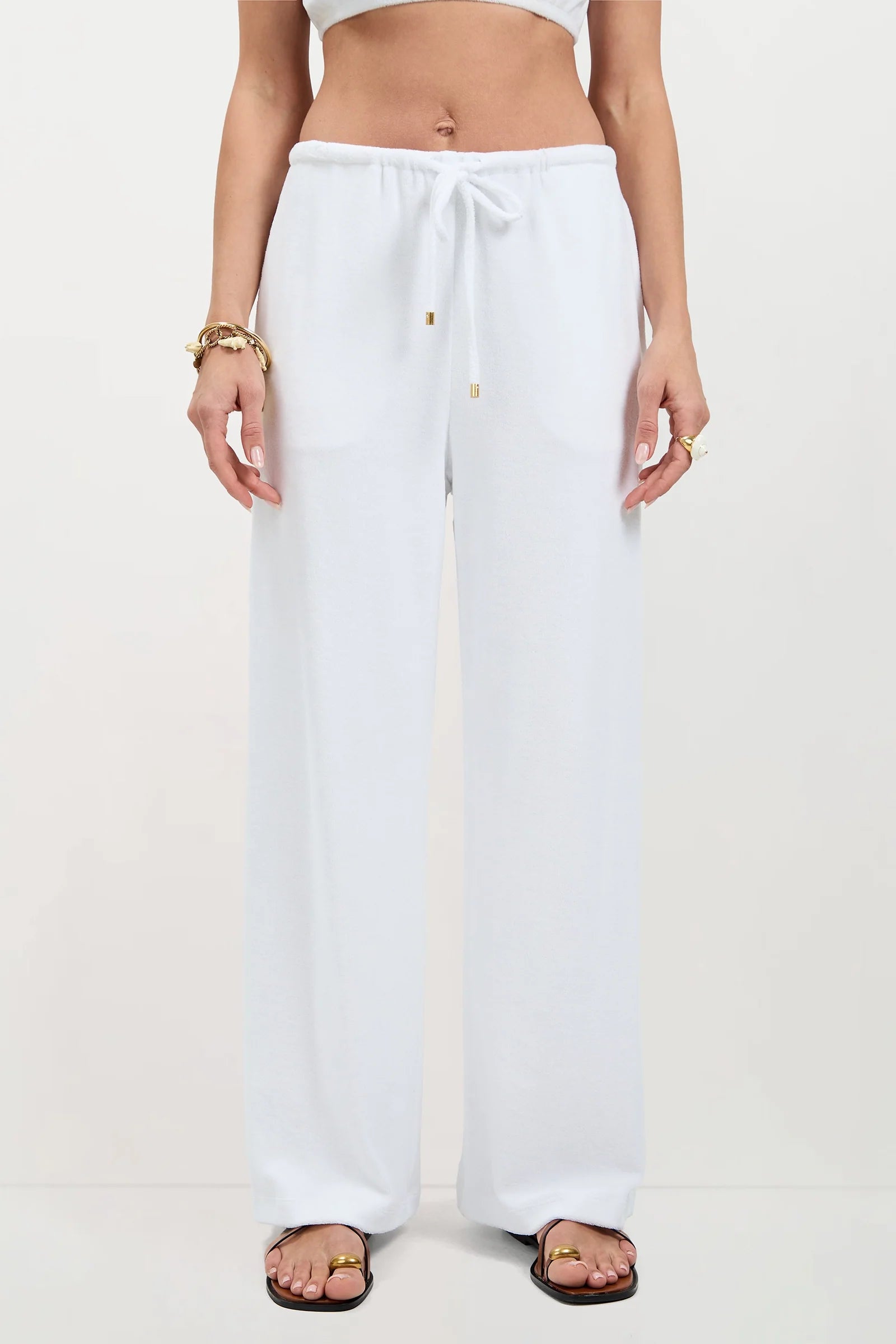 Linsk Wide-Leg Pant - Poolside Terry