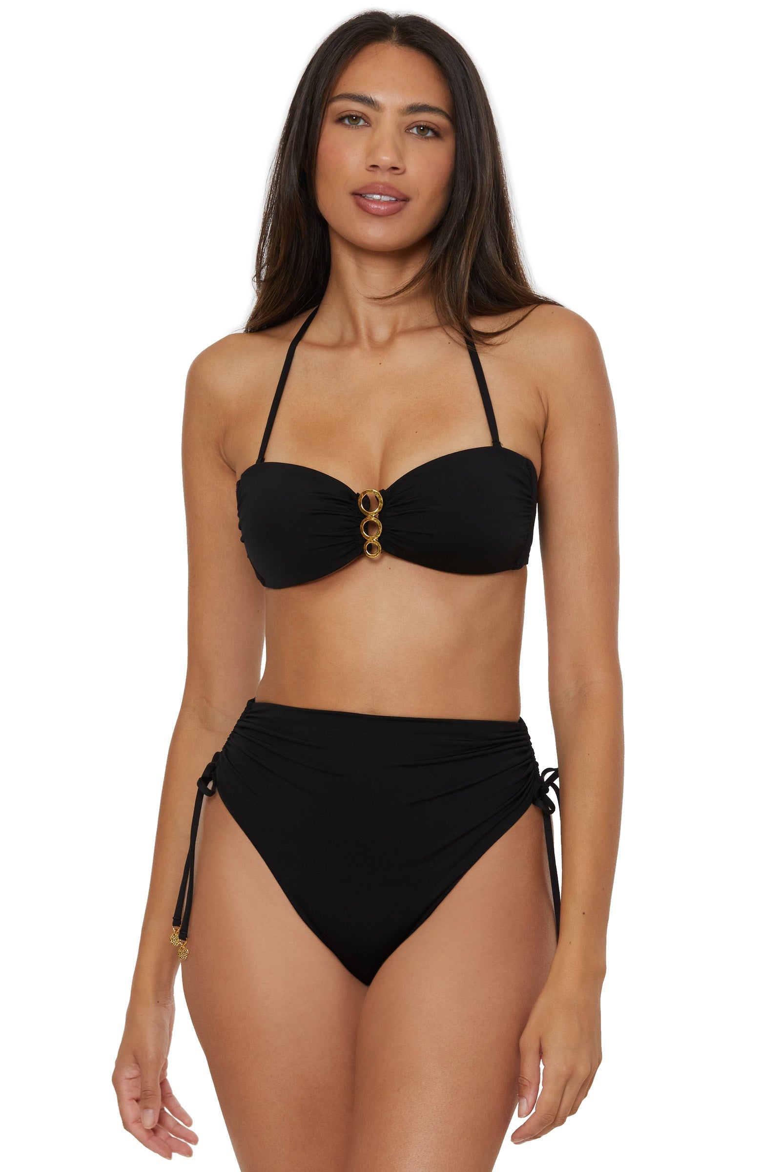 Monaco Buckle Bandeau Swim Top