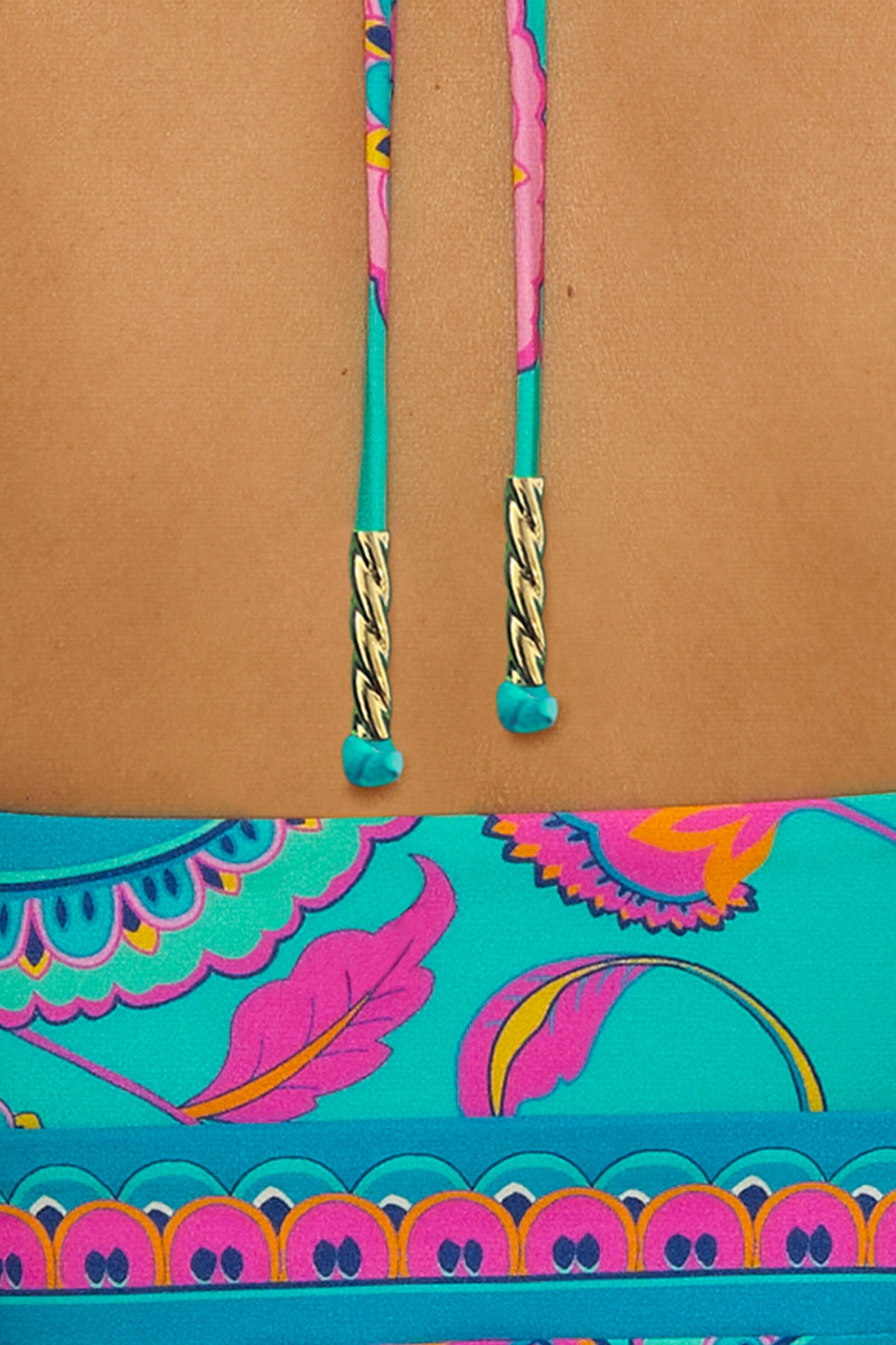 Bandeau Tankini Swim Top - Mykonos