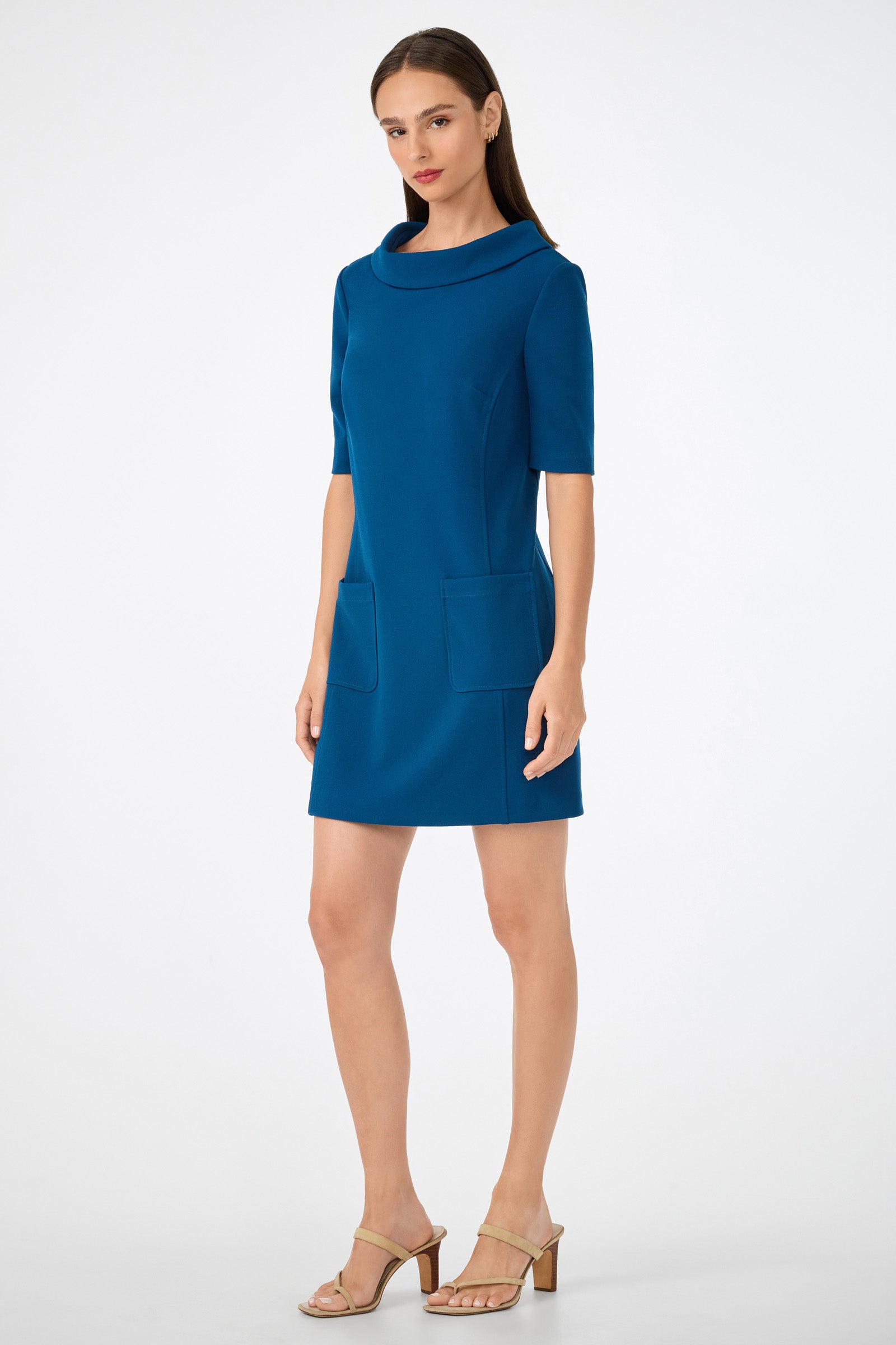 Maleko Short-Sleeve Shift Dress