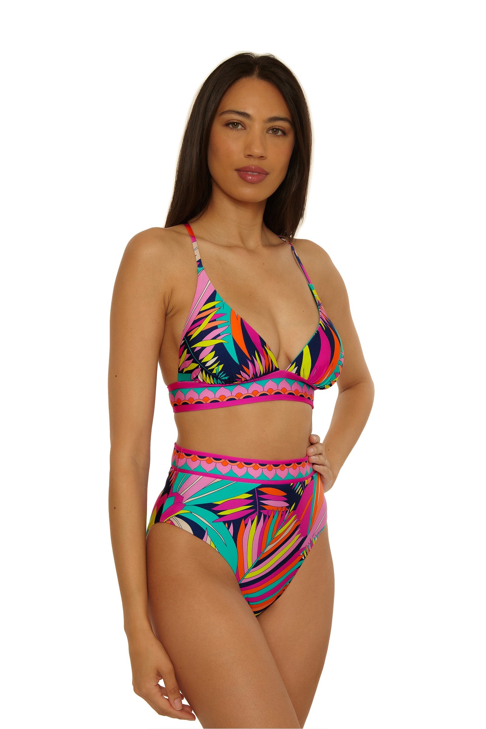 High-Waist Reversible Swim Bottom - Paralia