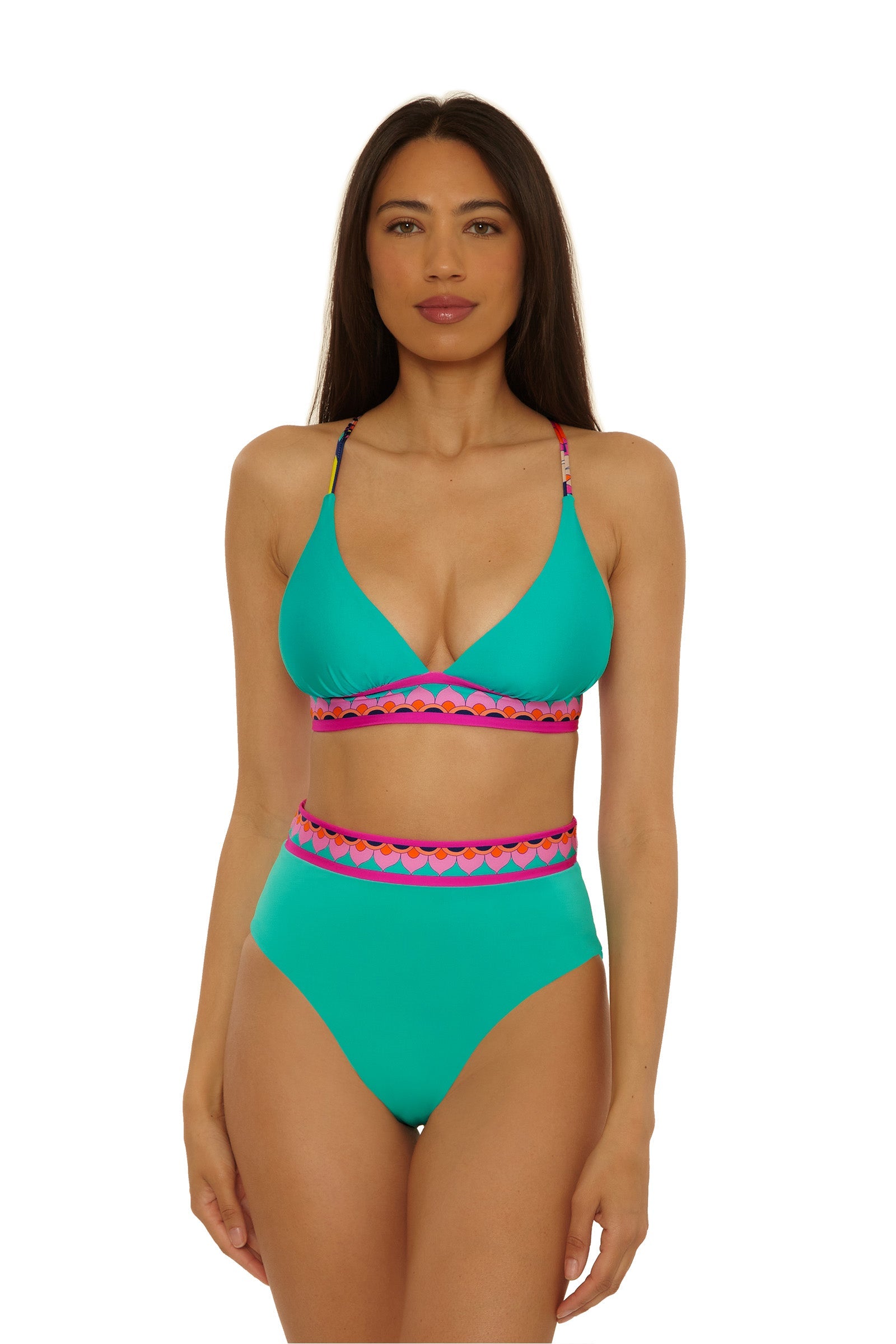 High-Waist Reversible Swim Bottom - Paralia