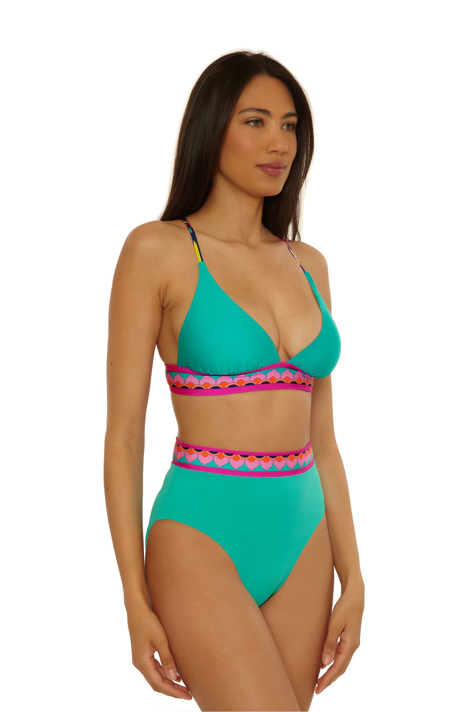 High-Waist Reversible Swim Bottom - Paralia