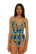 Empire Waist One-Piece Swimsuit - Paros
