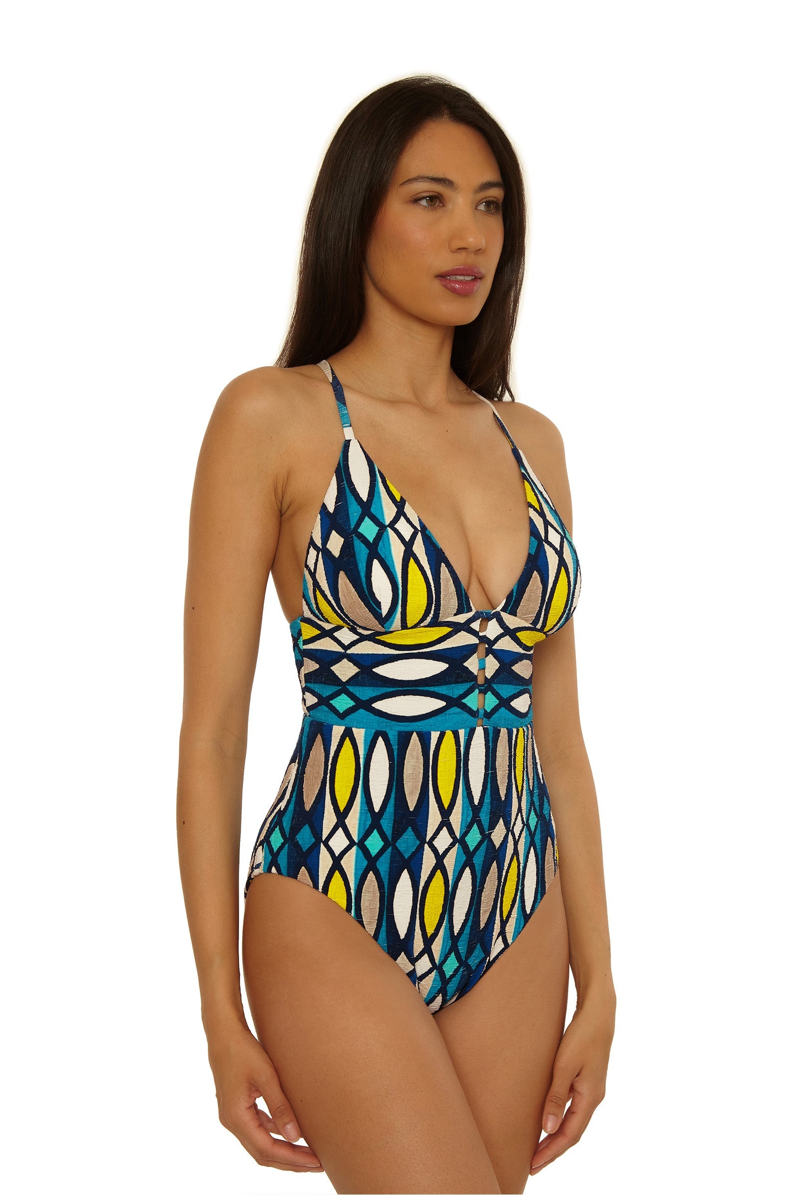 Empire Waist One-Piece Swimsuit - Paros