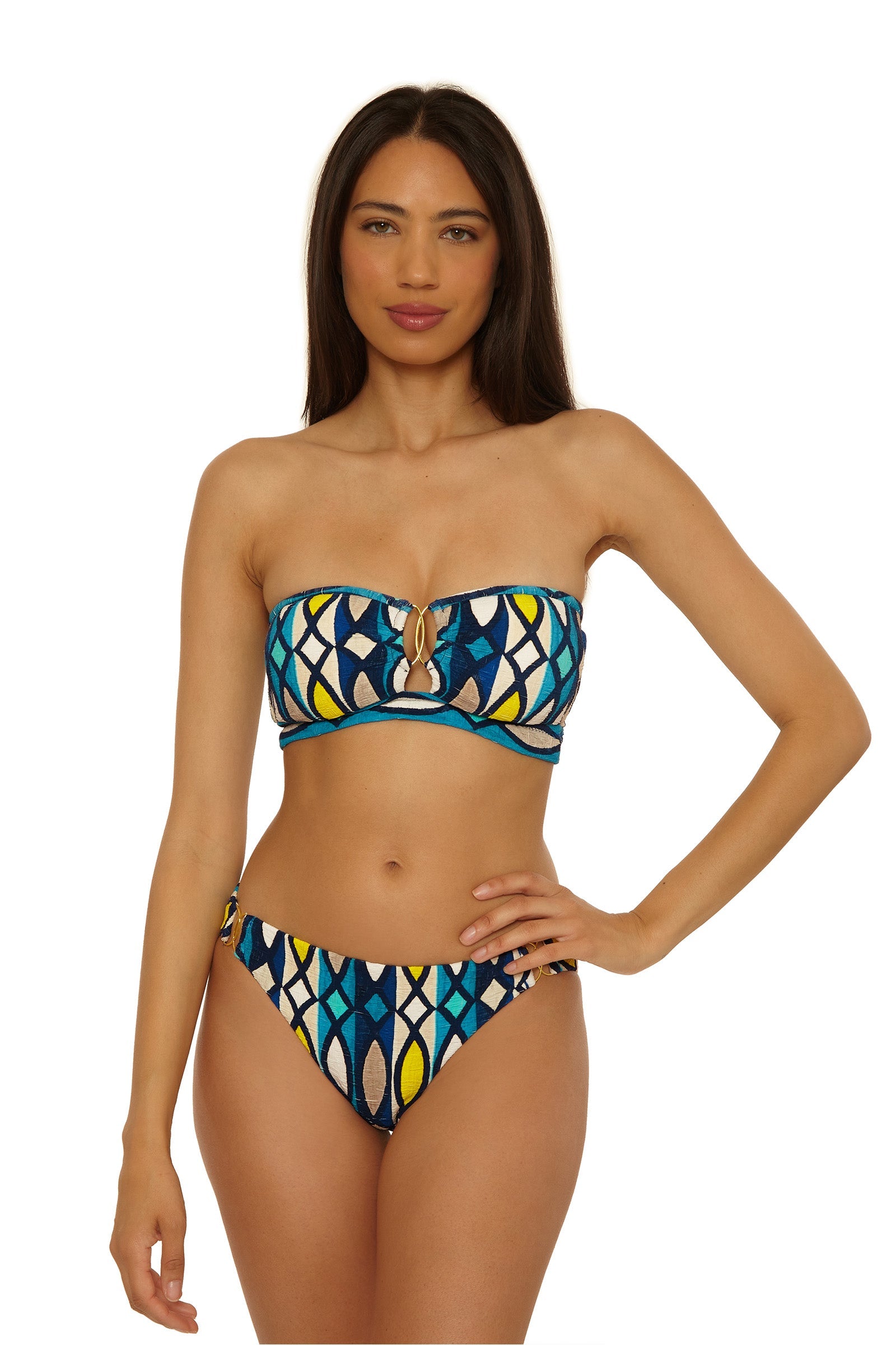 Banded Bandeau Swim Top - Paros