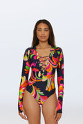 Long-Sleeve Paddle Suit  - Palms Paradise