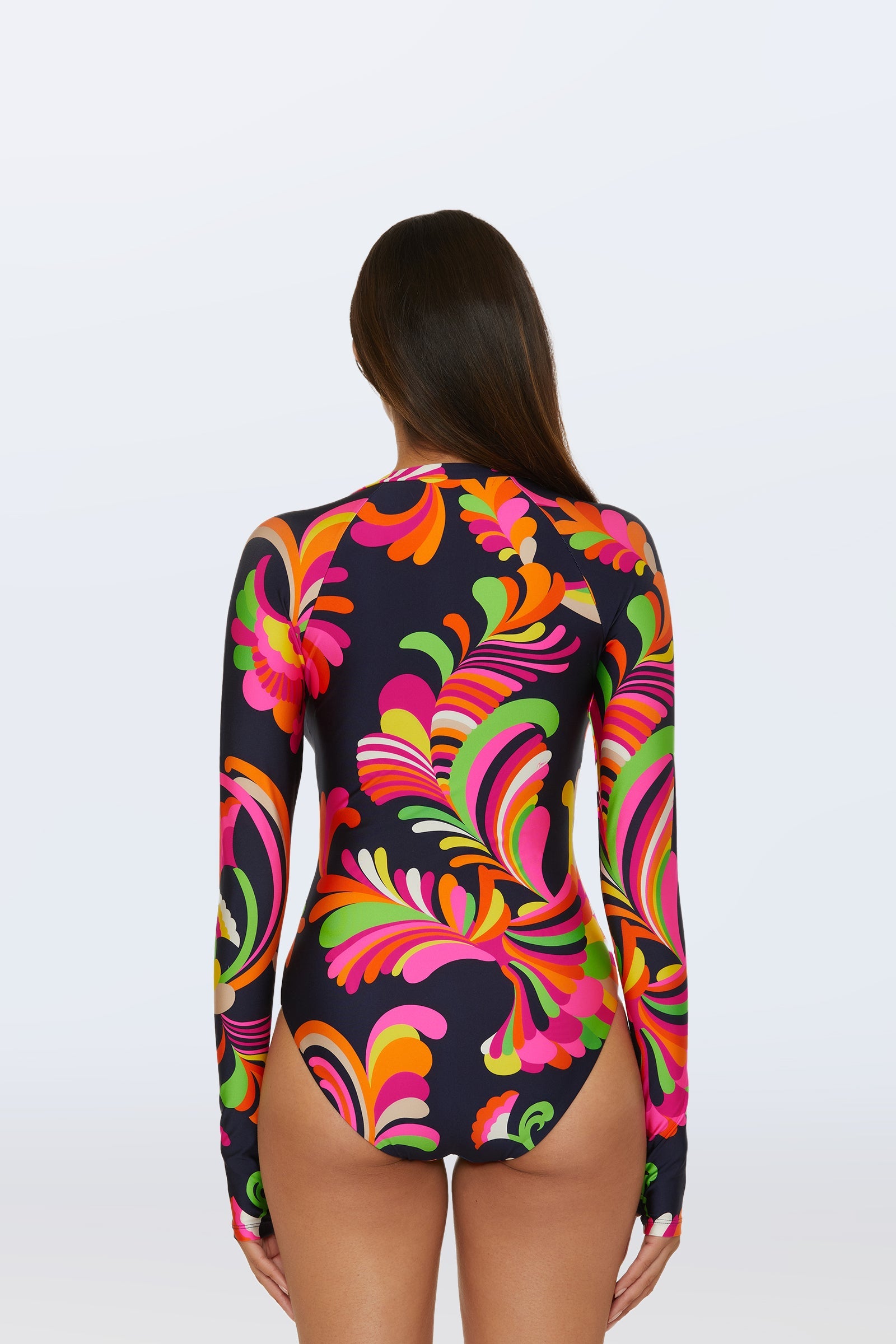 Long-Sleeve Paddle Suit  - Palms Paradise