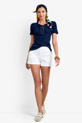 Mina Lace-Up Top