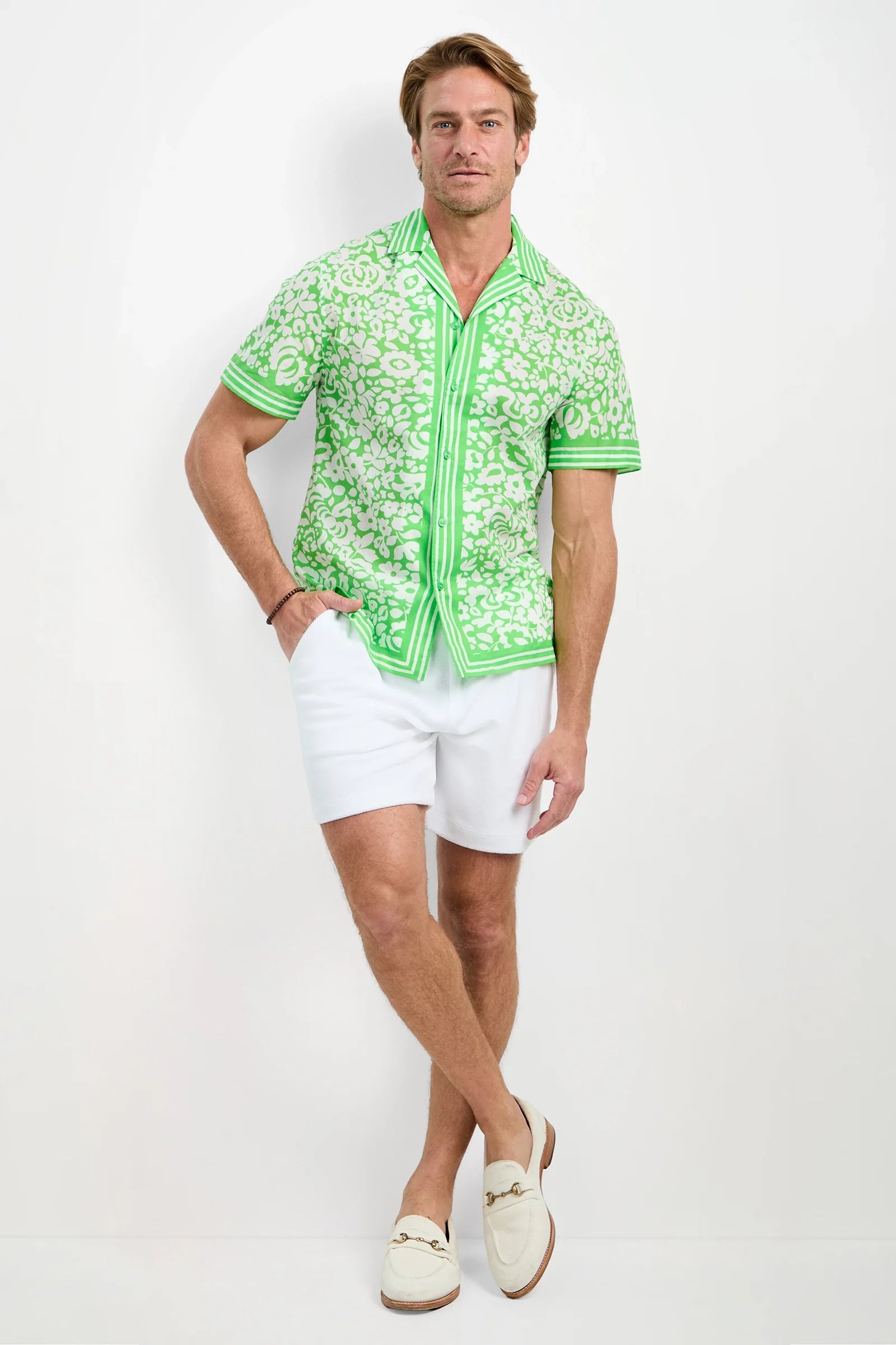 Josue Short-Sleeve Shirt - Poolside Gossip