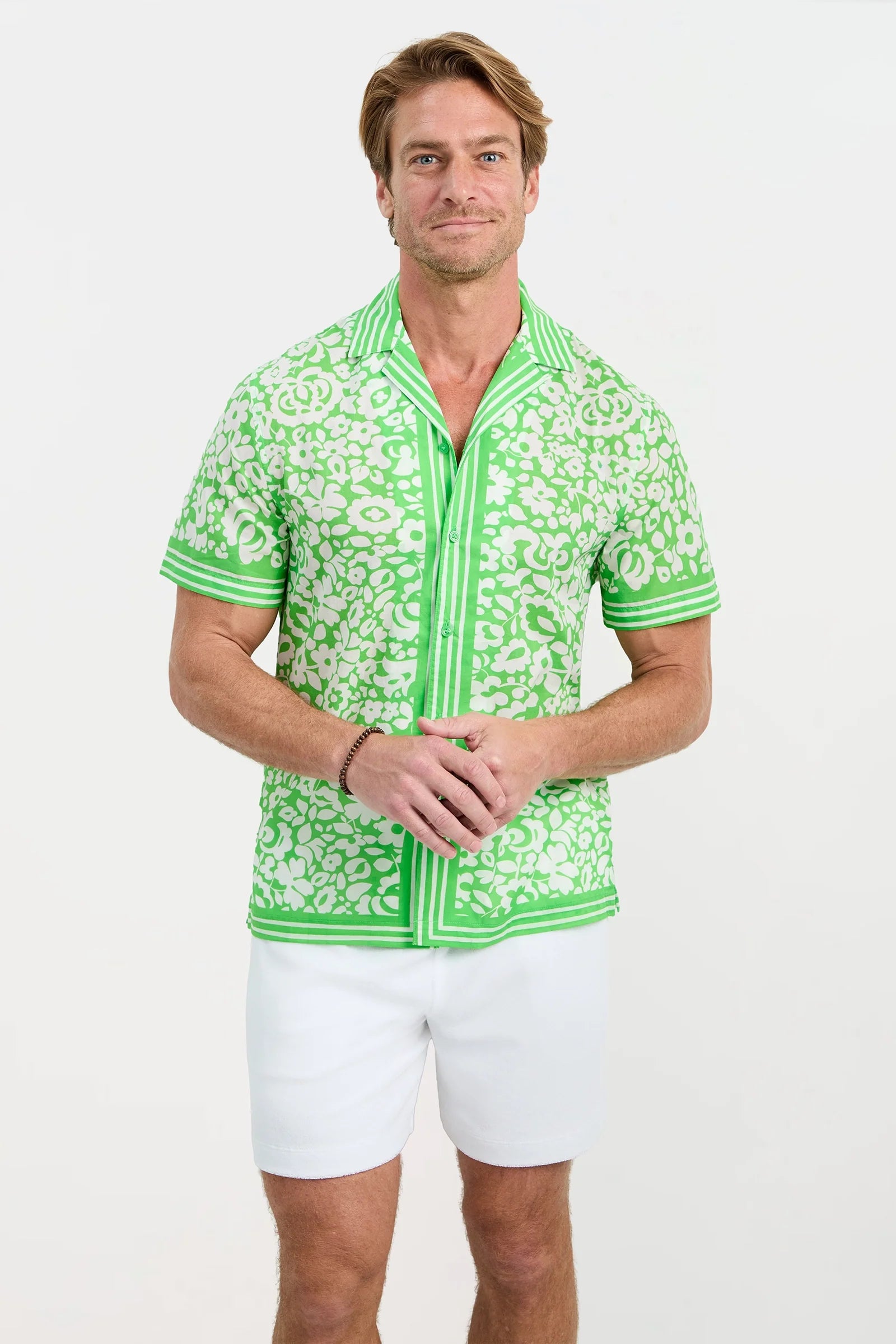 Josue Short-Sleeve Shirt - Poolside Gossip