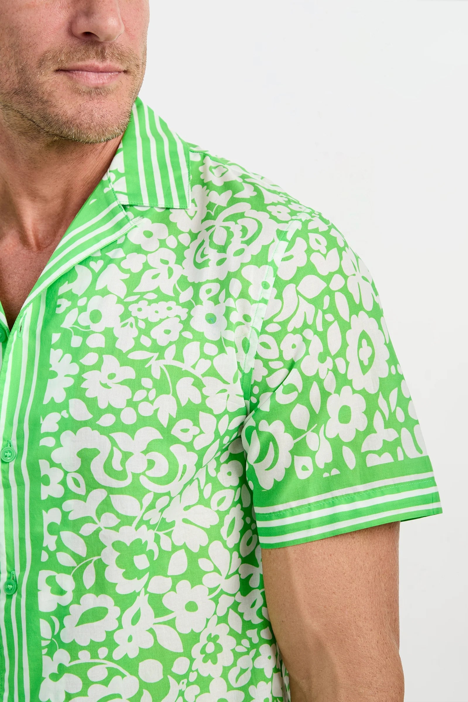 Josue Short-Sleeve Shirt - Poolside Gossip
