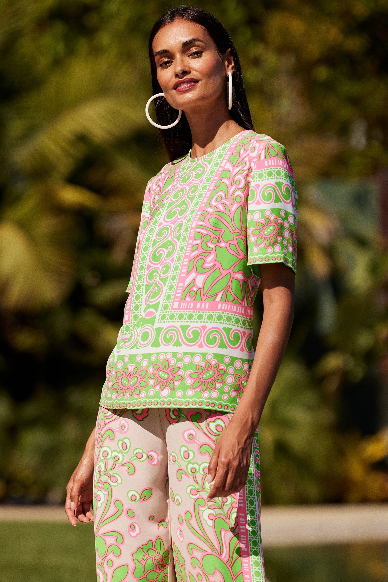 Riggs Short-Sleeve Top - Petra Floral