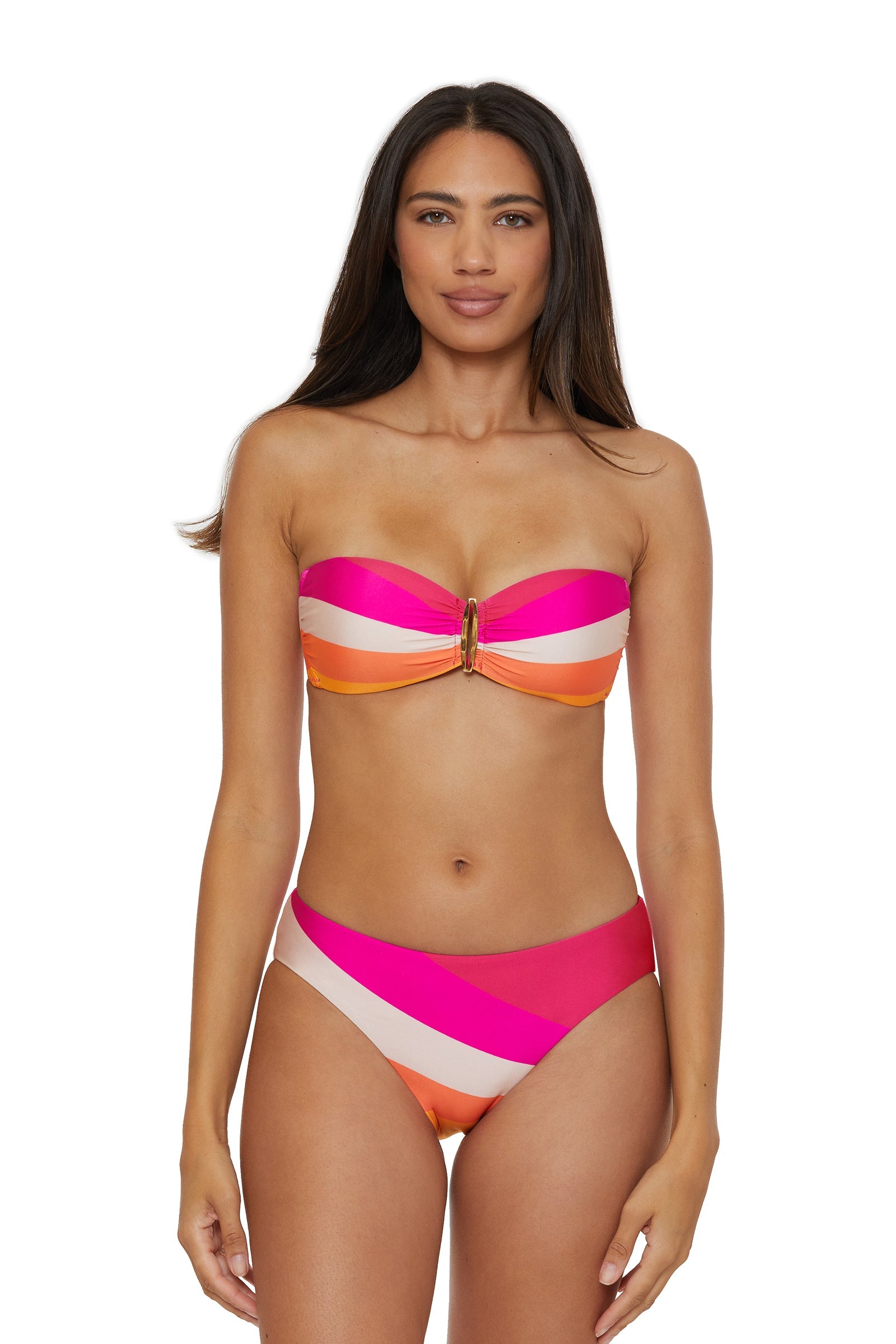 Buckle Bandeau Swim Top - Sunburst