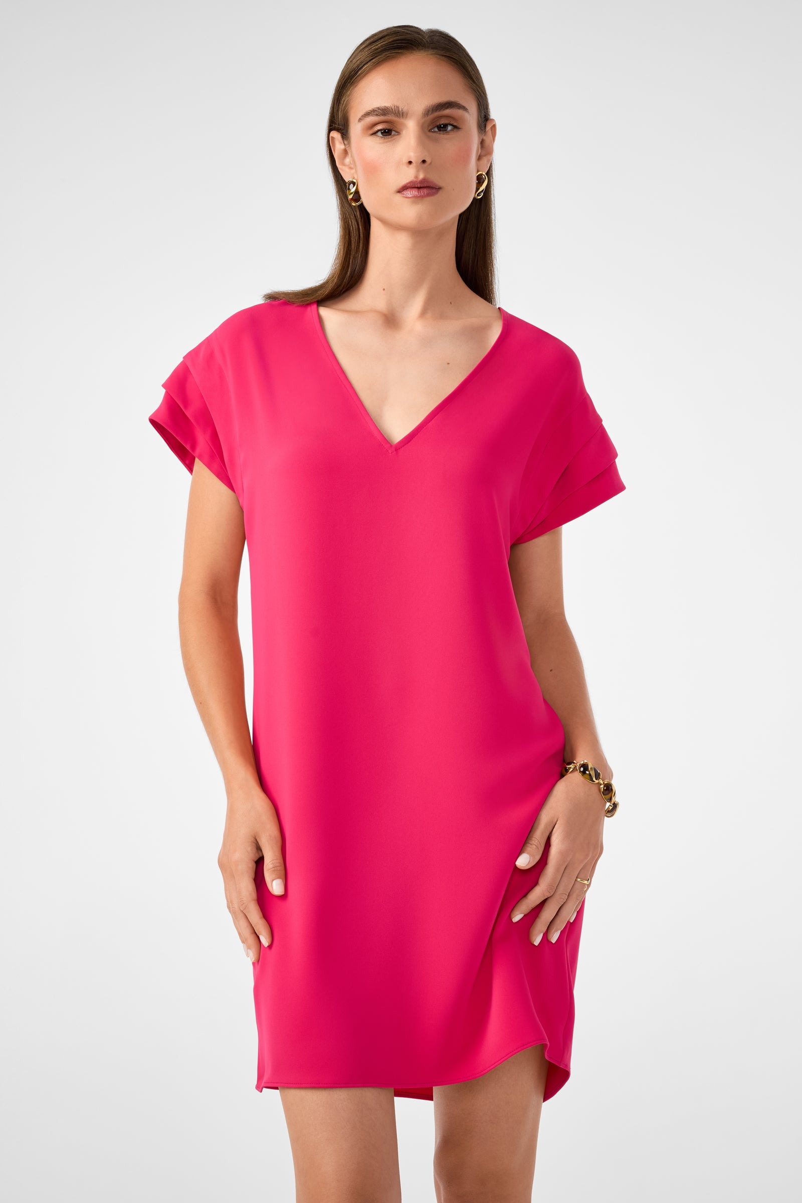 Sadora Short-Sleeve Dress
