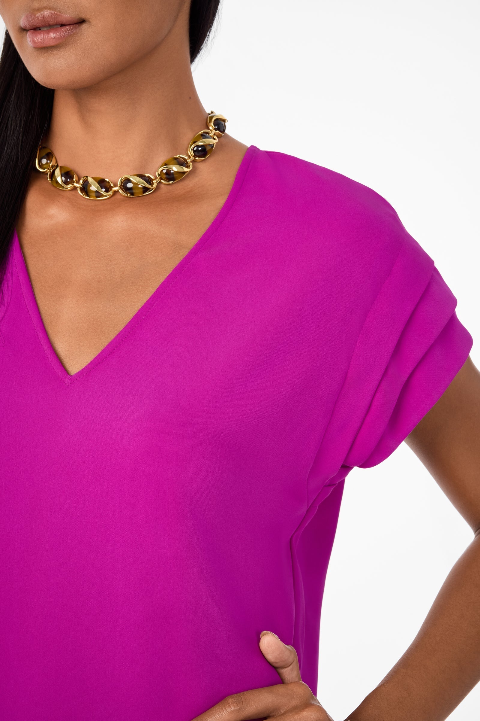 Sadora Short-Sleeve Dress