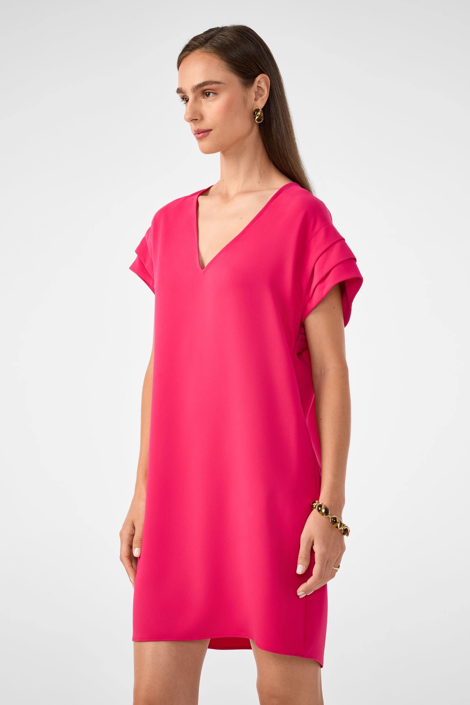 Sadora Short-Sleeve Dress