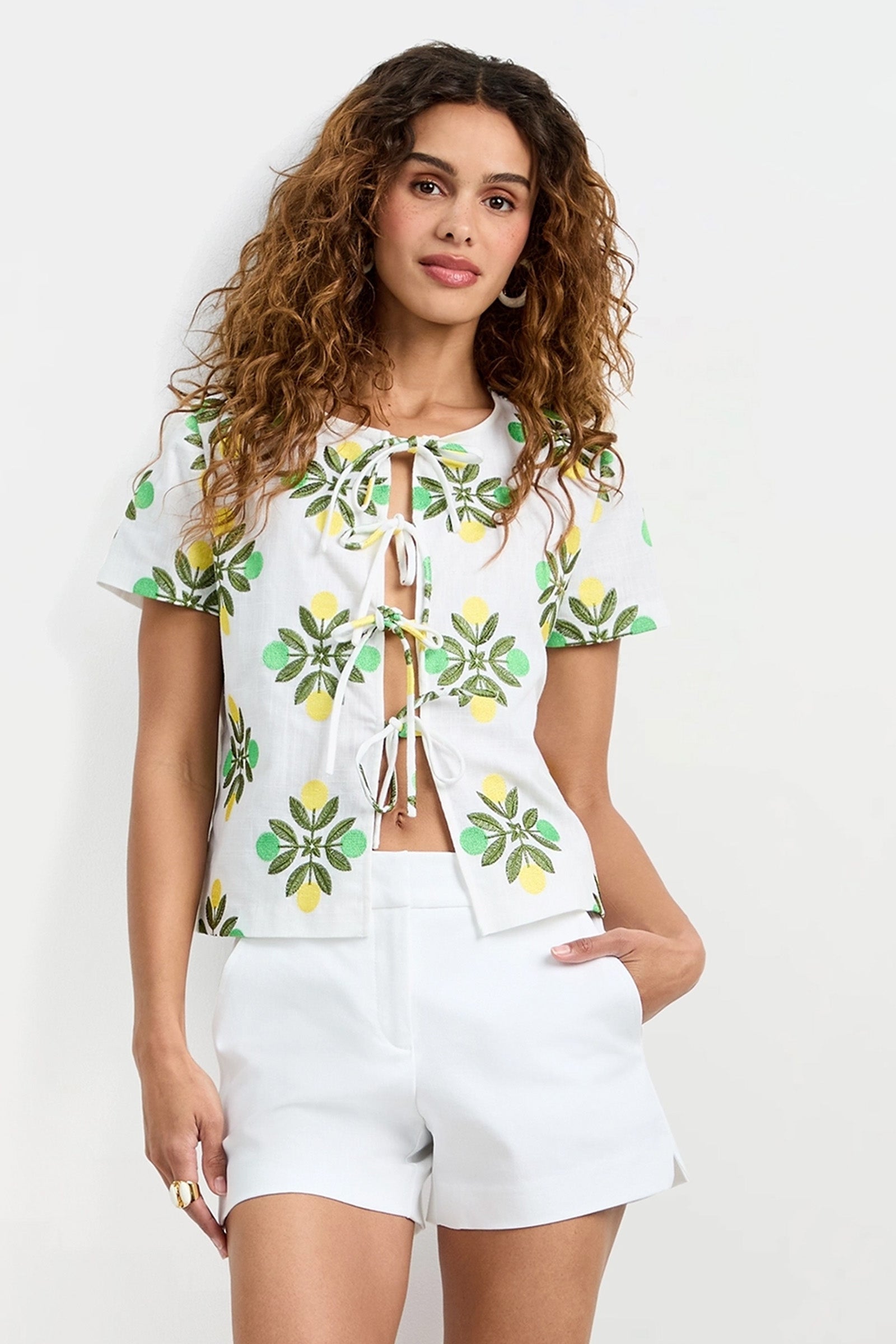 Salina Tie-Front Top