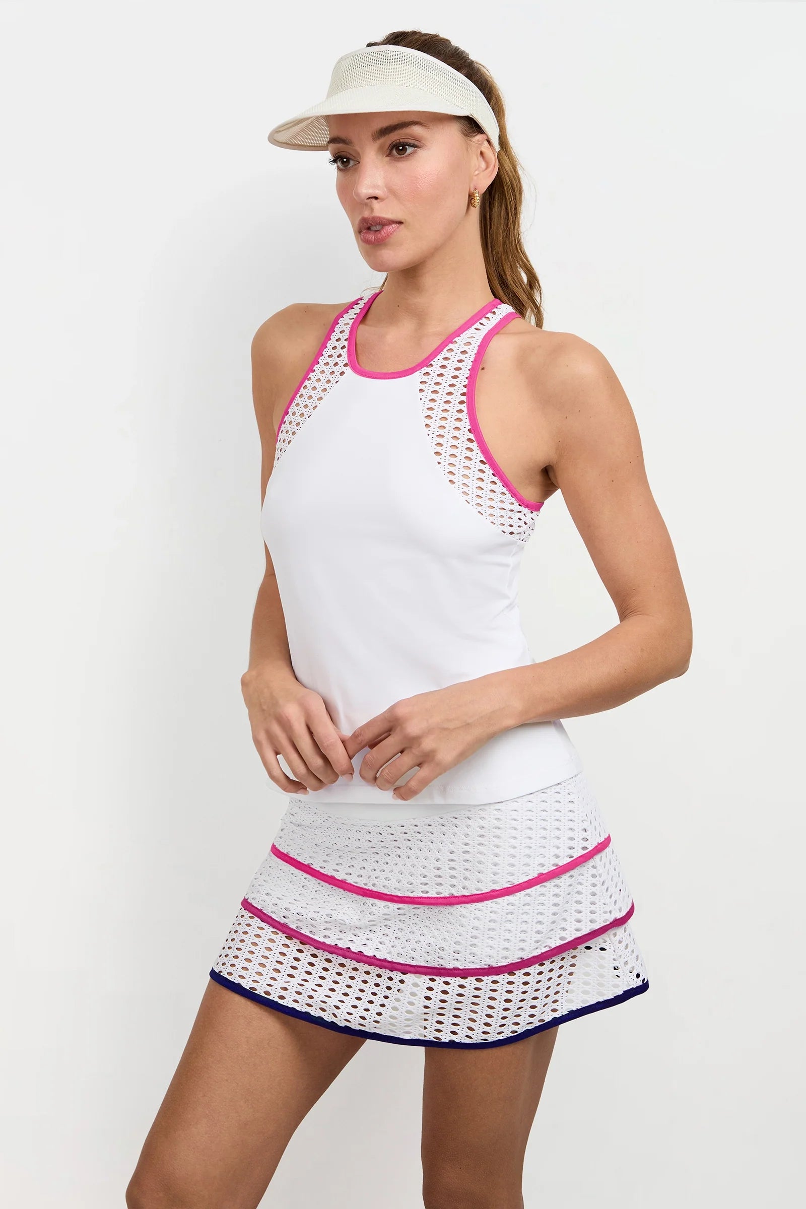 Pointelle Trim Tank