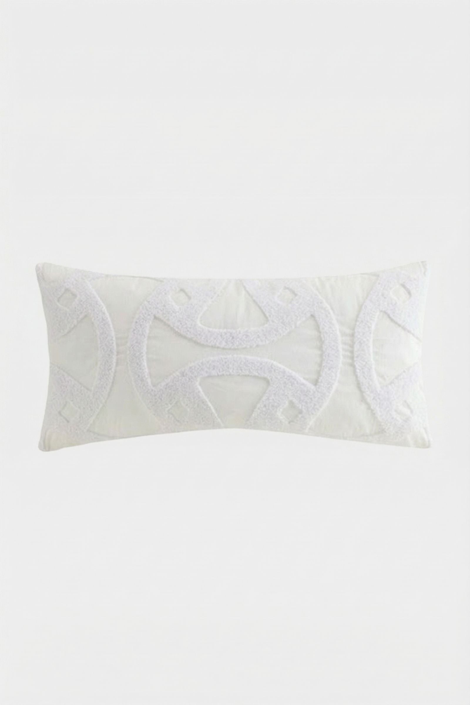 Santorini Embroidered Lumbar Pillow