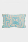 Amazing Maze Embroidered Lumbar Pillow