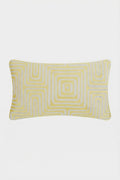 Amazing Maze Embroidered Lumbar Pillow