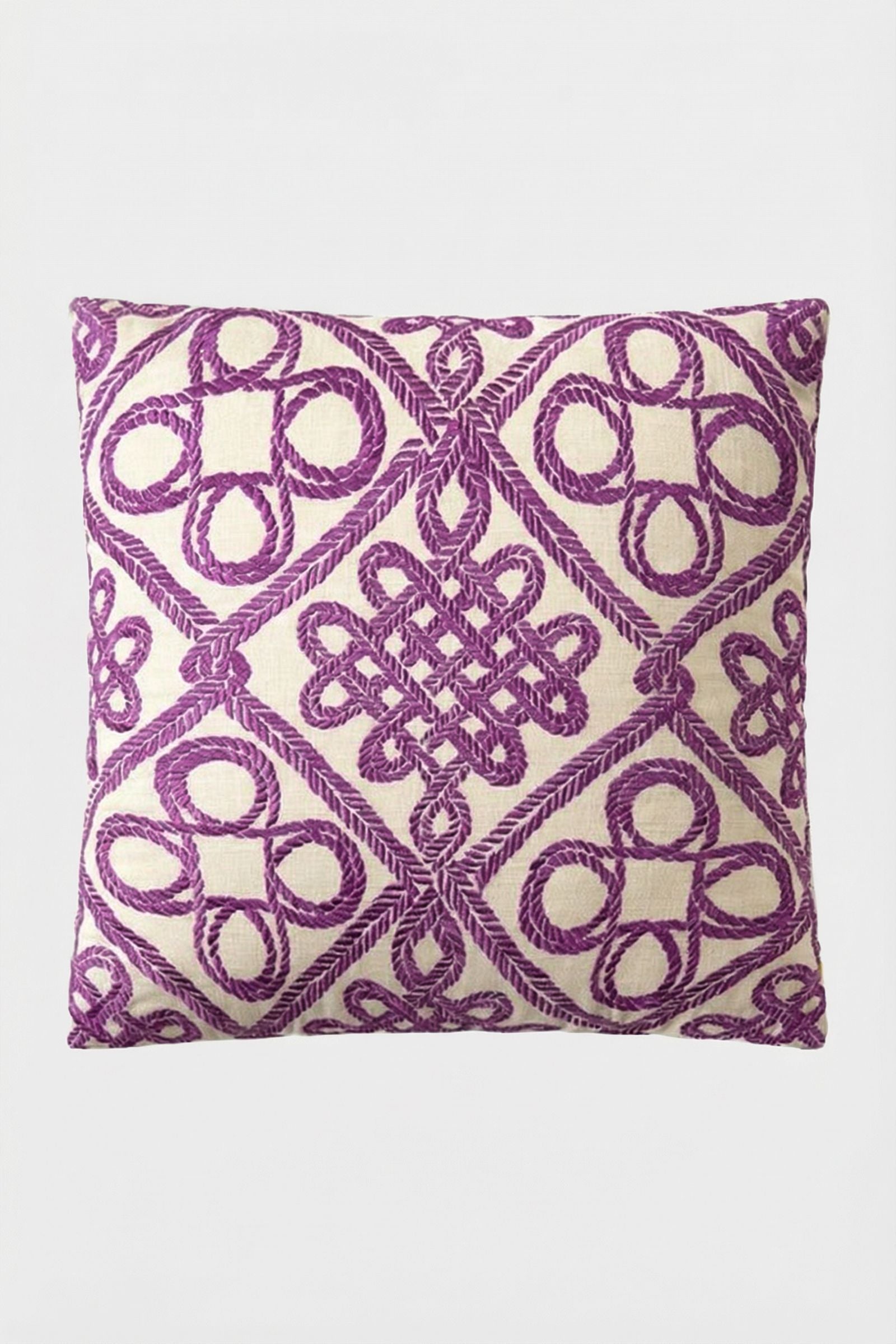 Costa Mesa Embroidered Square Pillow