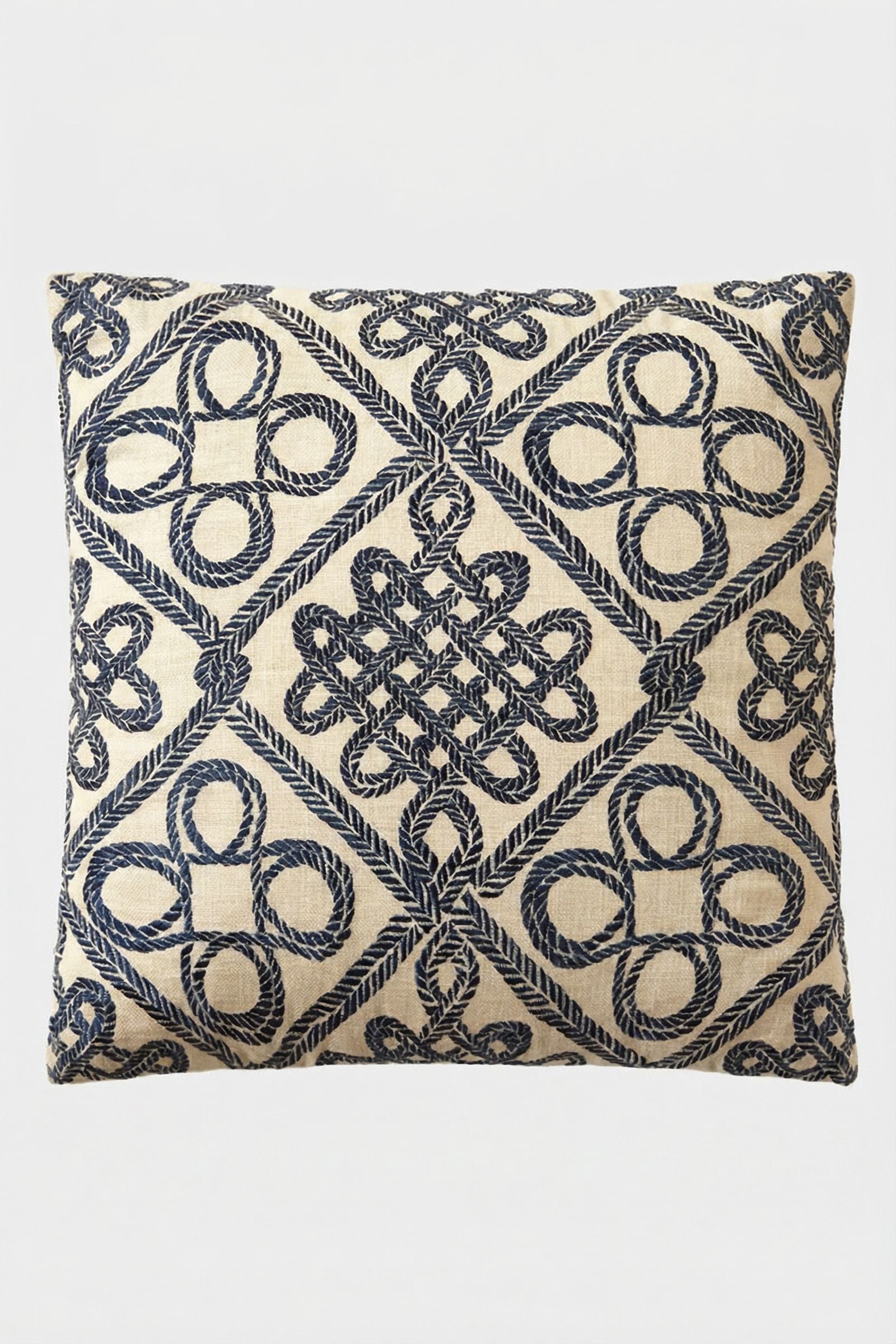 Costa Mesa Embroidered Square Pillow