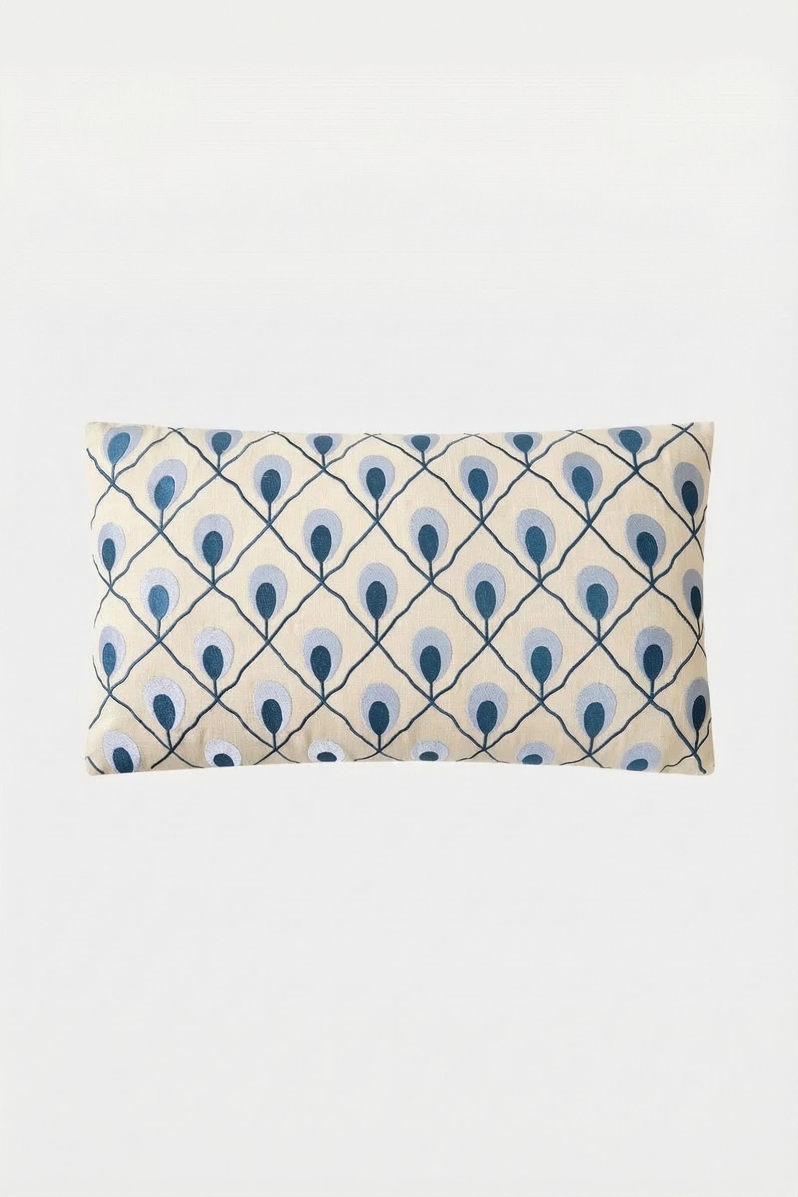 Roseville Embroidered Lumbar Pillow