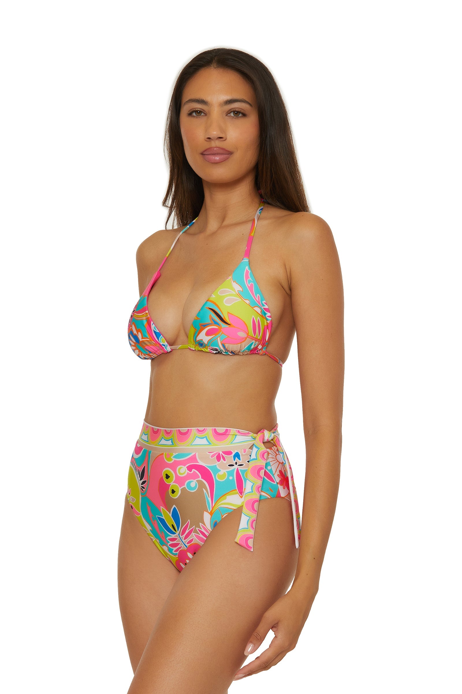 Banded High-Waist Swim Bottom - Venus