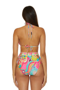 Banded High-Waist Swim Bottom - Venus