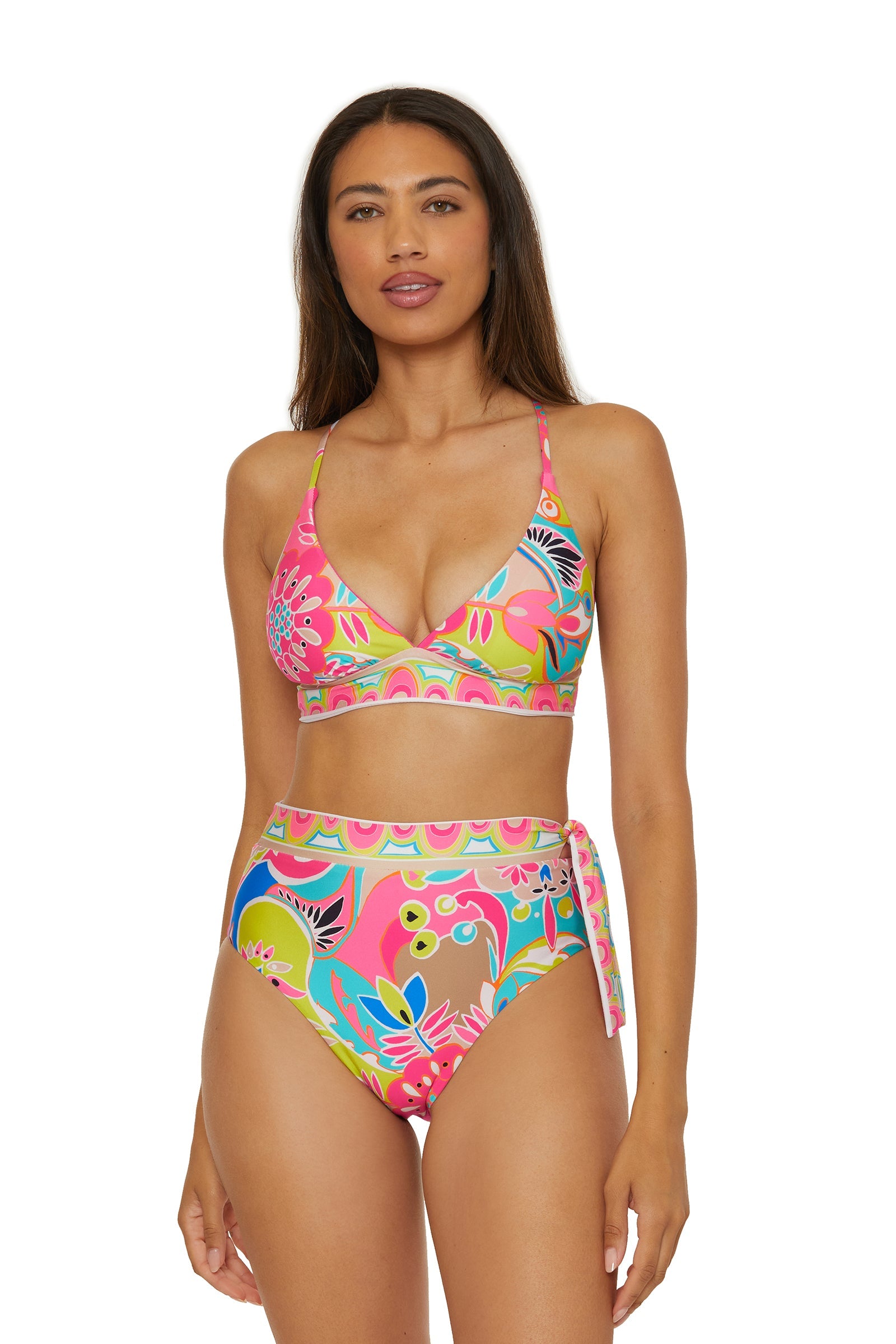 Banded High-Waist Swim Bottom - Venus
