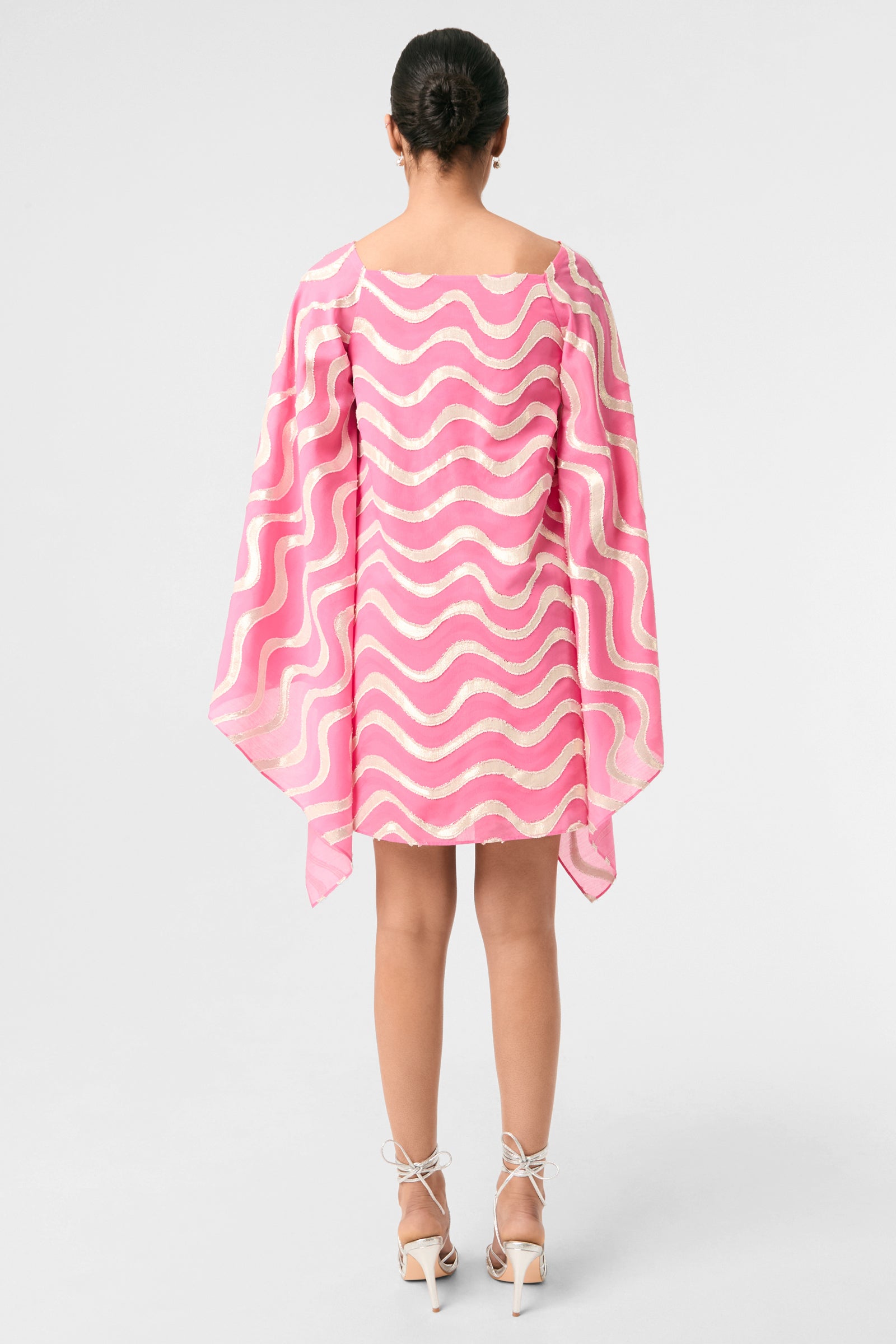 Aqualane Side Flounce Dress - Pinku
