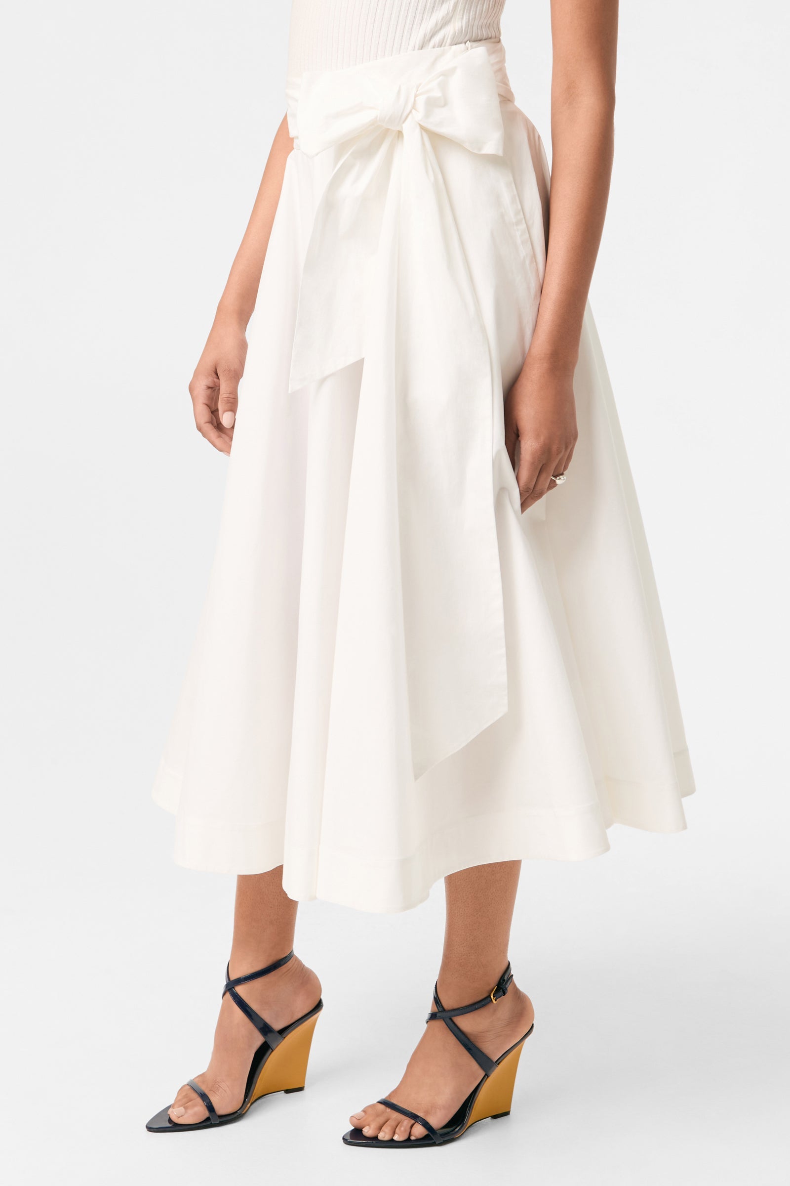 Amano Bow-Tie Midi Skirt
