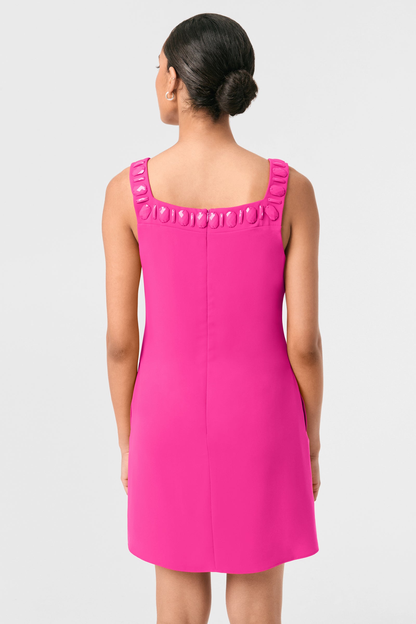 Yokuna Jewel Neck Mini Dress