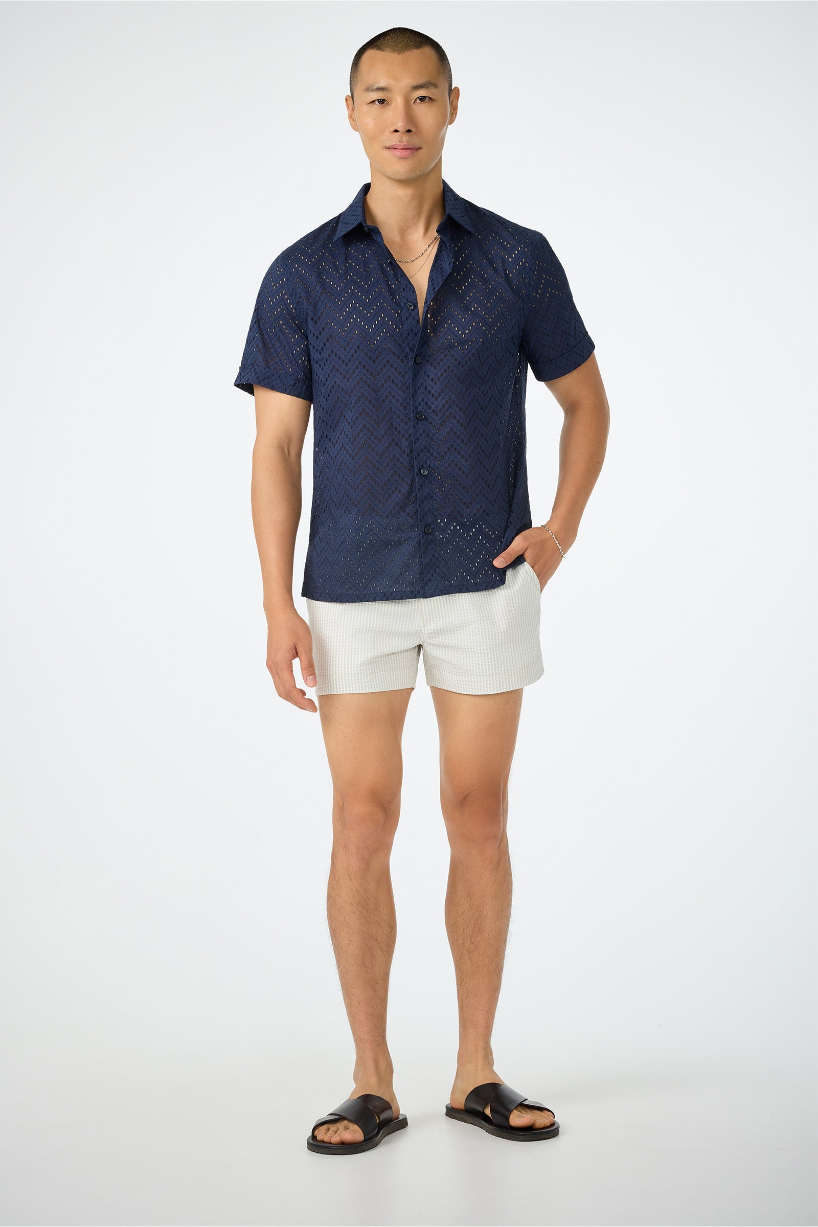 Chico Swim Trunk - Seersucker