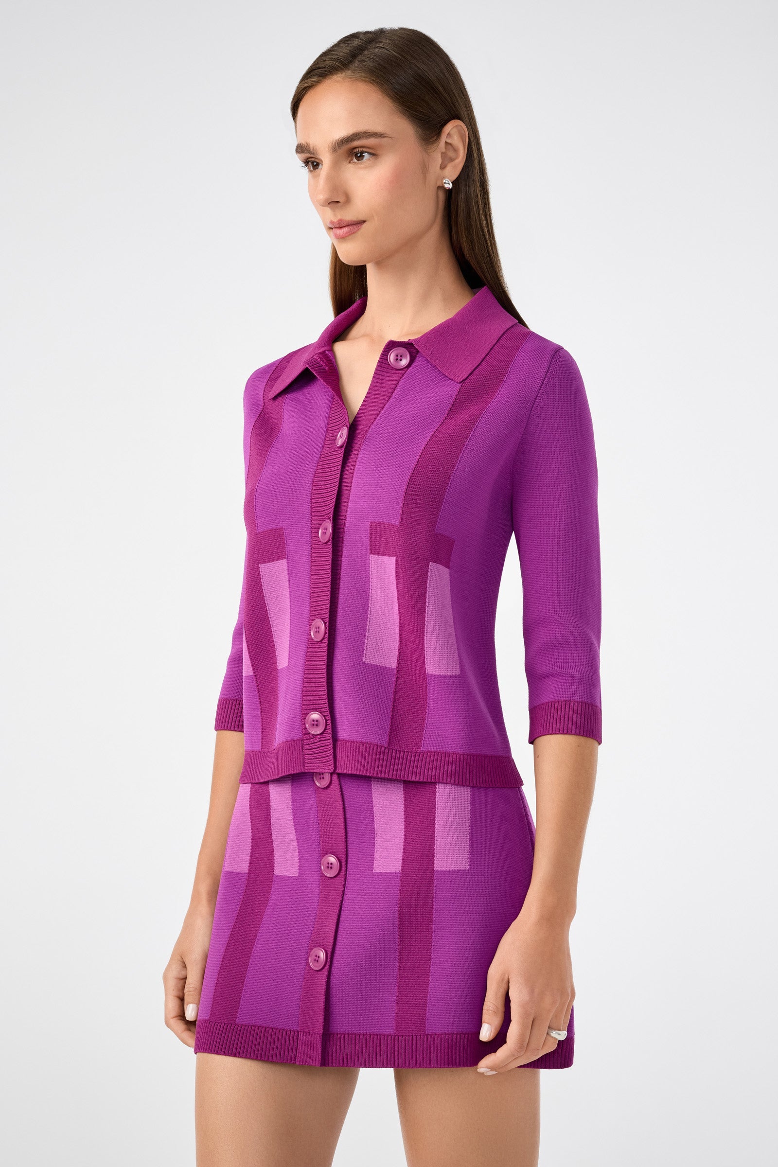 Gaia Trompe L'Oeil Knit Cardigan