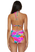 High-Waist Swim Bottom - Amalfi