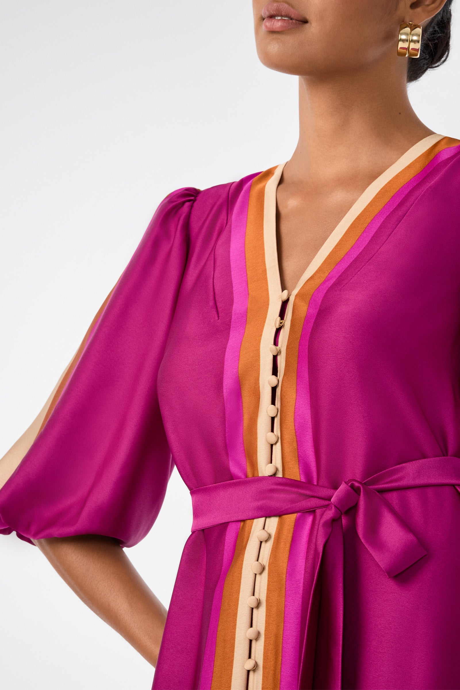 Linden Puff-Sleeve Dress