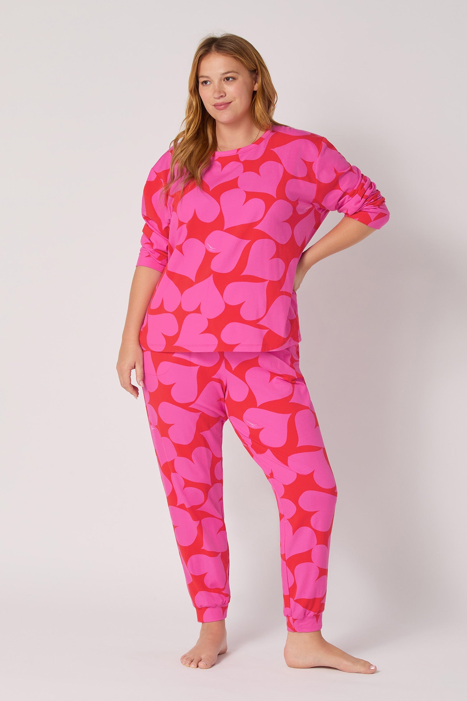 Pullover PJ Set - Hearts