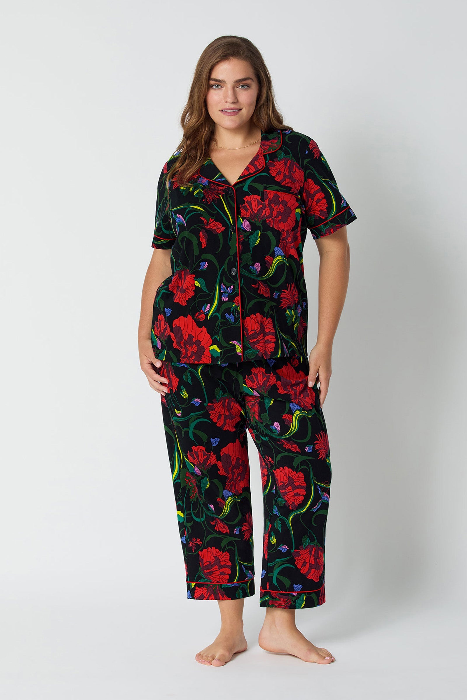 Crop PJ Set - Haute Floral