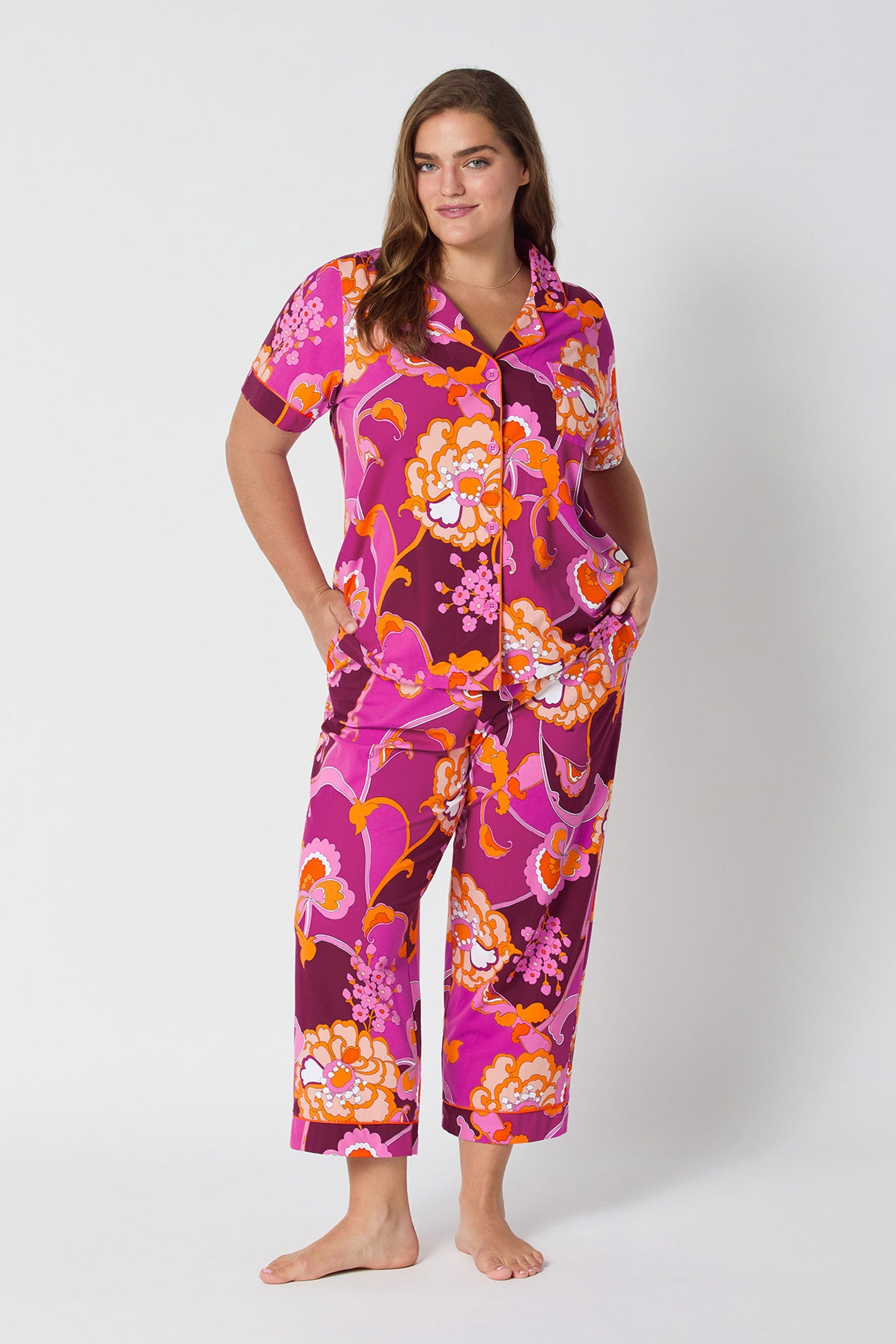 Crop PJ Set - Apache Plume